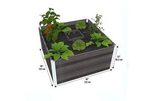 Urbana 4x4 Keyhole Composting Garden dimensions