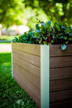 Urbana 4x4 Keyhole Composting Garden espresso
