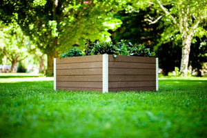 Urbana 4x4 Keyhole Composting Garden espresso