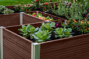 Urbana 6x6 Keyhole Composting Garden Espresso