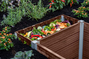 Urbana 6x6 Keyhole Composting Garden Espresso