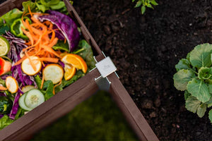Urbana 6x6 Keyhole Composting Garden Espresso