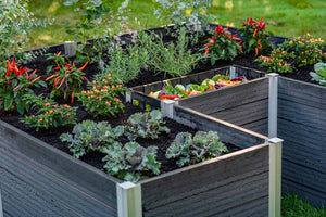Urbana 6x6 Keyhole Composting Garden Slate
