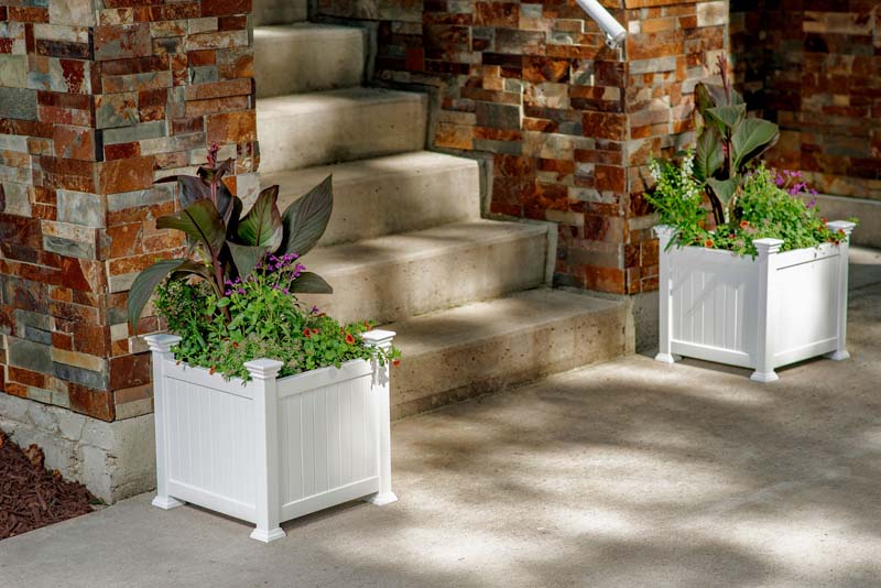 Classic Cardiff Planter Box on entryway