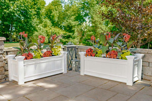 Windsor Long Planter Boxes on patio
