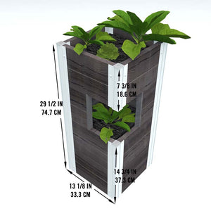 Urbana Pillar Planter dimensions