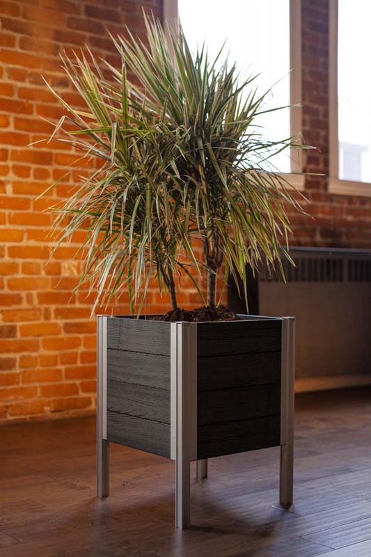 Urbana 17x17 Raised Planter indoors