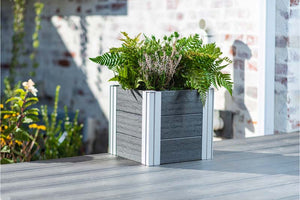 Urbana 12” Cube Planter with plants