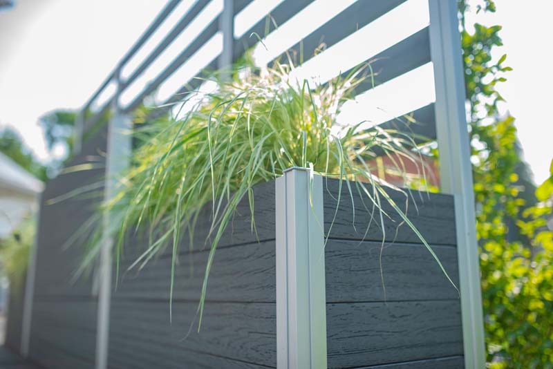 Urbana Parklette Combo With Trellis close up