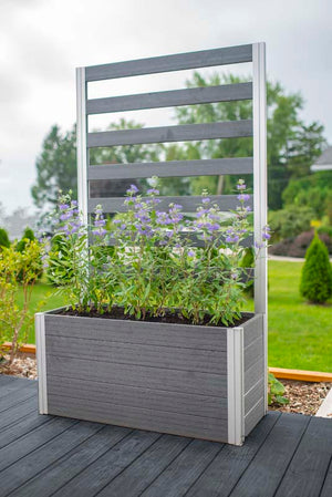 Urbana Small Parklette with Trellis on deck