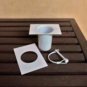 White Installation Kit disassembled