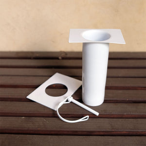 white long installation kit with D-clip detached