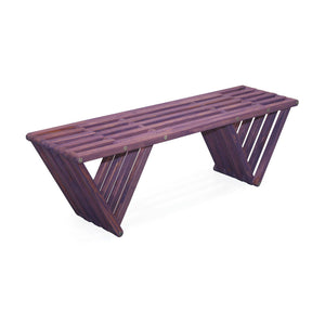 XQuare Wooden Bench X60 Purple Berry