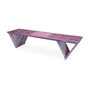 XQuare Wooden Bench X70 Purple Berry