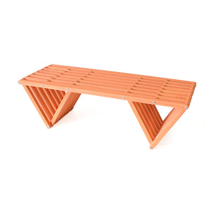 XQuare Wooden Bench X90 Muted Mesa