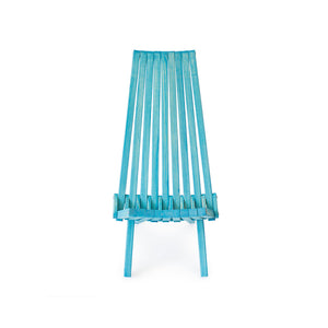 XQuare Wooden Folding Chair X45 Turquoise Tint