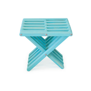 XQuare Wooden Stool X30 Turquoise Tint