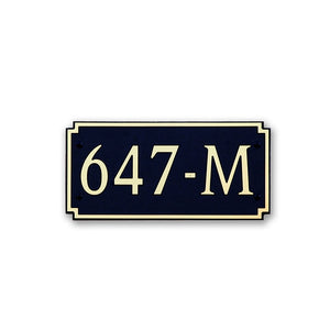 Custom address plaque