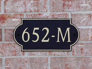 Custom address plaque