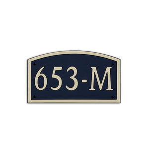 Custom address plaque