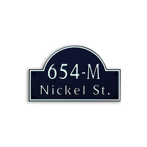 Custom address plaque