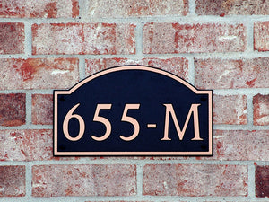 Custom address plaque