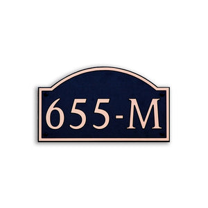 Custom address plaque