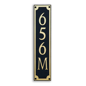 Custom address plaque vertical 