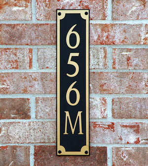 Custom address plaque