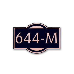 Custom address plaque
