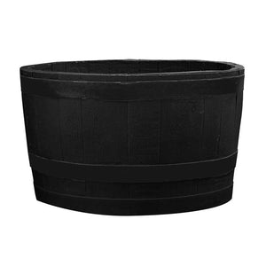 Whiskey Barrel Planter - Black