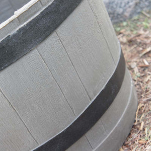 Whiskey Barrel Planter - Woodgrain