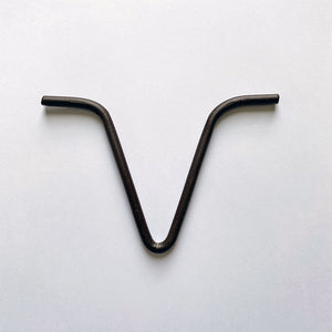 Bronze v-hook for rain chain installation