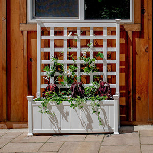 Huron Planter with Trellis