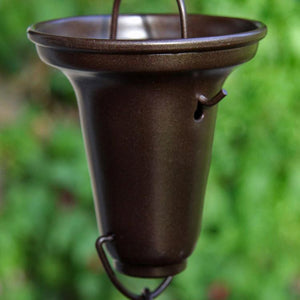 Flared Cups Rain Chain in Bronze