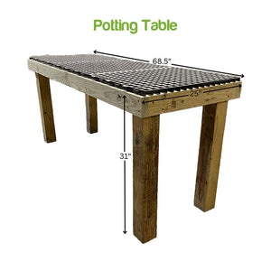 Greenhouse potting table