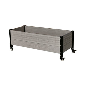 Deckside Planter with Wheels empty