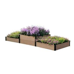 Terraced Triple Raised Garden Bed (Lo-Hi-Lo) 