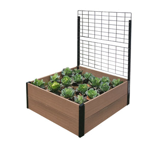 Deep Root Raised Garden Bed with Trellis 