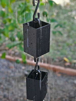 Square Kenchiku Aluminum Rain Chain
