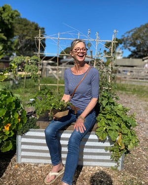 Subpod being used as garden seat