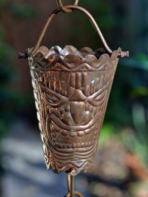 Tiki Theme Copper Rain Chain