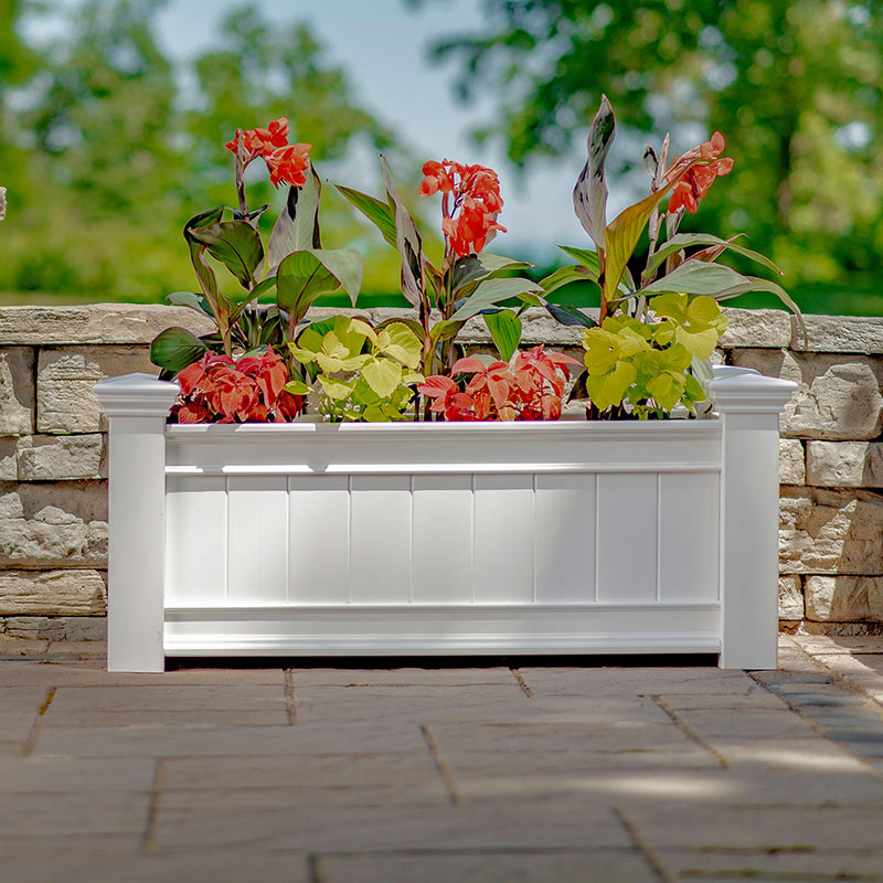 【送料無料】Planter Box/2color Windsor Long Planter Box | BPA Free Plastic Planter - Free Shipping